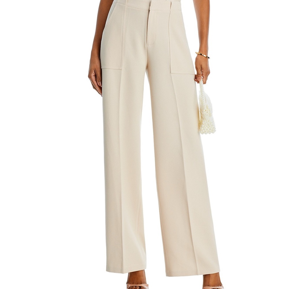 Aqua Wide-Leg Women's Dress Pants Beige NWT